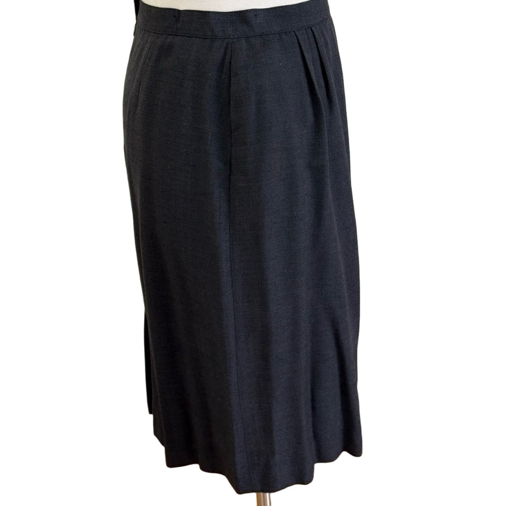 Vintage Gray/black Pencil Skirt for Women - Picture 4 of 7